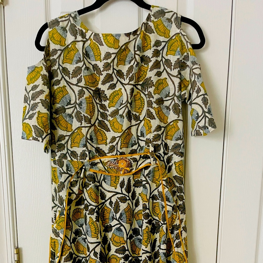 Indian transitional long cotton gown
